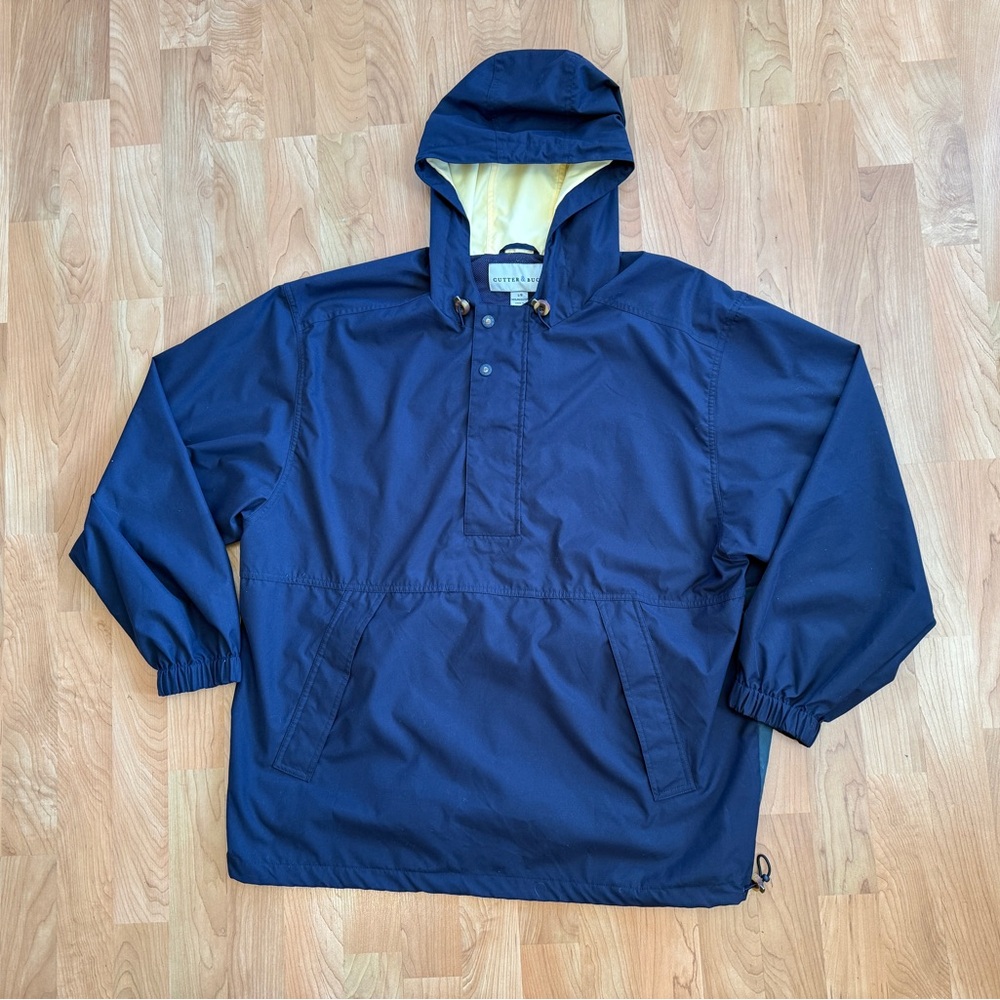 Cutter Buck Jacket size Large Windbreaker Navy Blue and Green